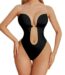 backless plunge shapewear bodysuit front