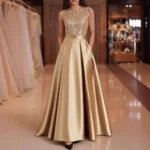 Women's Elegant Sleeveless Evening Dress