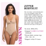 Front-Zip Seamless Contouring Bodysuit (Buy 1 Get 1 Free) - Image 3