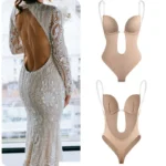 Women's Seamless U-Plunge Backless Shapewear Bodysuit - Image 5