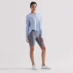 Lightweight Hooded V-Neck Workout Top - Image 3