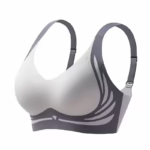 Women's Seamless Wire Free Comfort Lift Bra (4-Pack) in Blue - front view