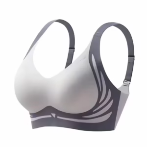 Women's Seamless Wire Free Comfort Lift Bra (4-Pack) in Blue - front view