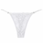 Floral Lace String Thong Panties (6-Pack) in White - lifestyle view