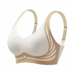 Women's Seamless Wire Free Comfort Lift Bra (4-Pack) in White - front view