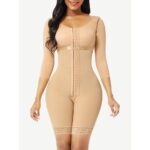 Colombian Hourglass Faja with Arm Compression Sleeves & Lace Trim