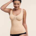 Diamond Neckline Sculpting Bust-Support Shape Tank Top