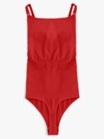 Seamless Cami Thong Bodysuit with Removable Pads - Image 8